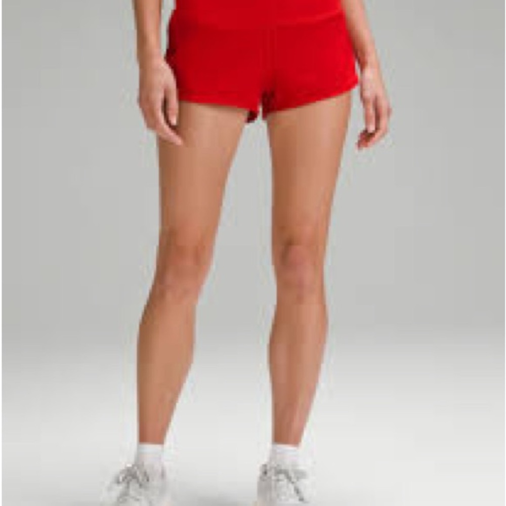 Lululemon Speed Ups Size 2 Red